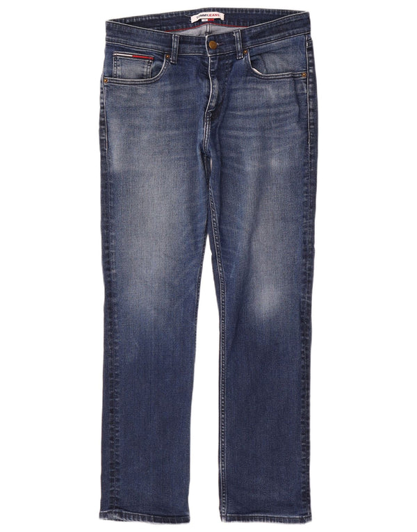 Tommy Hilfiger Herre Ryan Relaxed Fit Straight Jeans W30 L30 Blå Bomuld