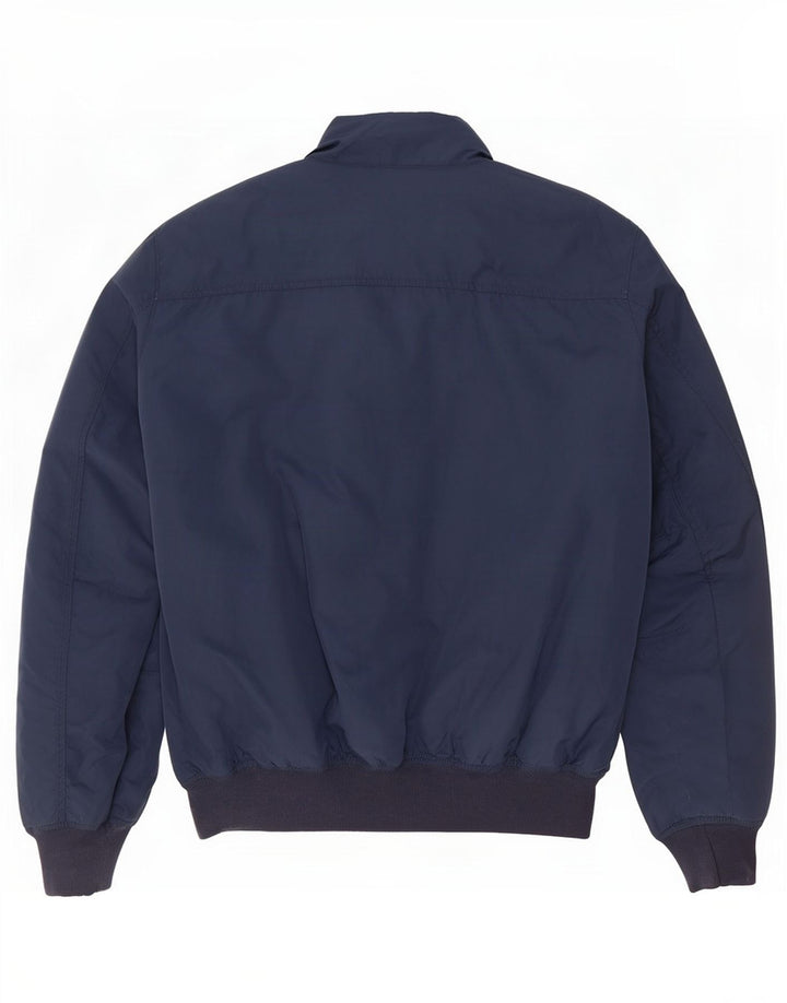Napapijri Herre Geographic Bomber Jacket UK 40 Large Navy Blue Polyester