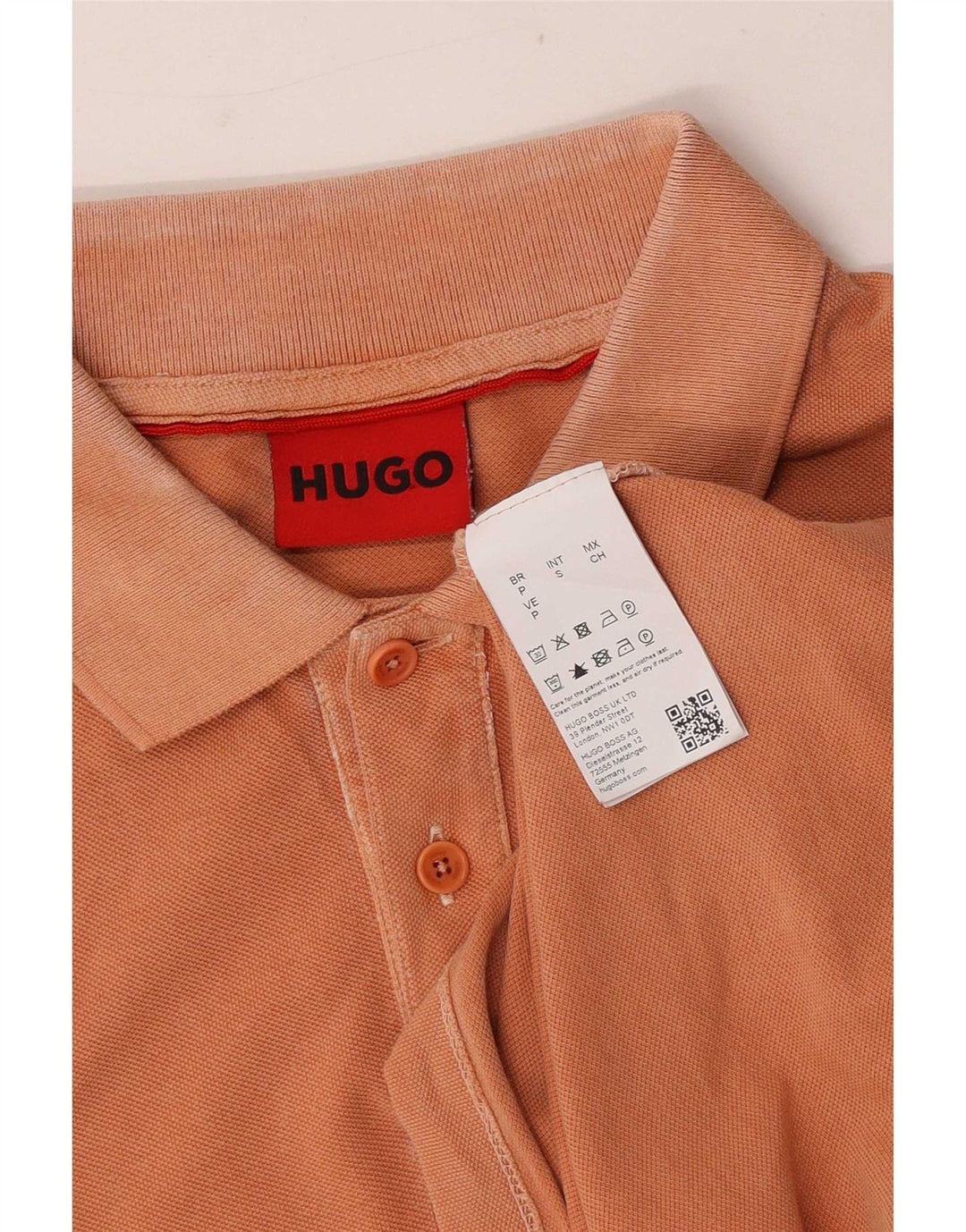 Hugo Boss Herre Polo Shirt Lille Orange Bomuld