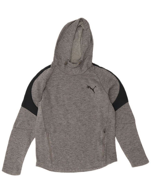 Puma hættetrøje til mænd Small Grå Colourblock Bomuld
