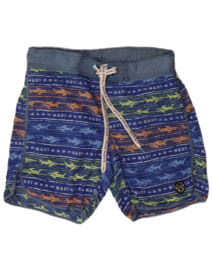 MAUI AND SONS Badeshorts til mænd Små blåstribet polyamid