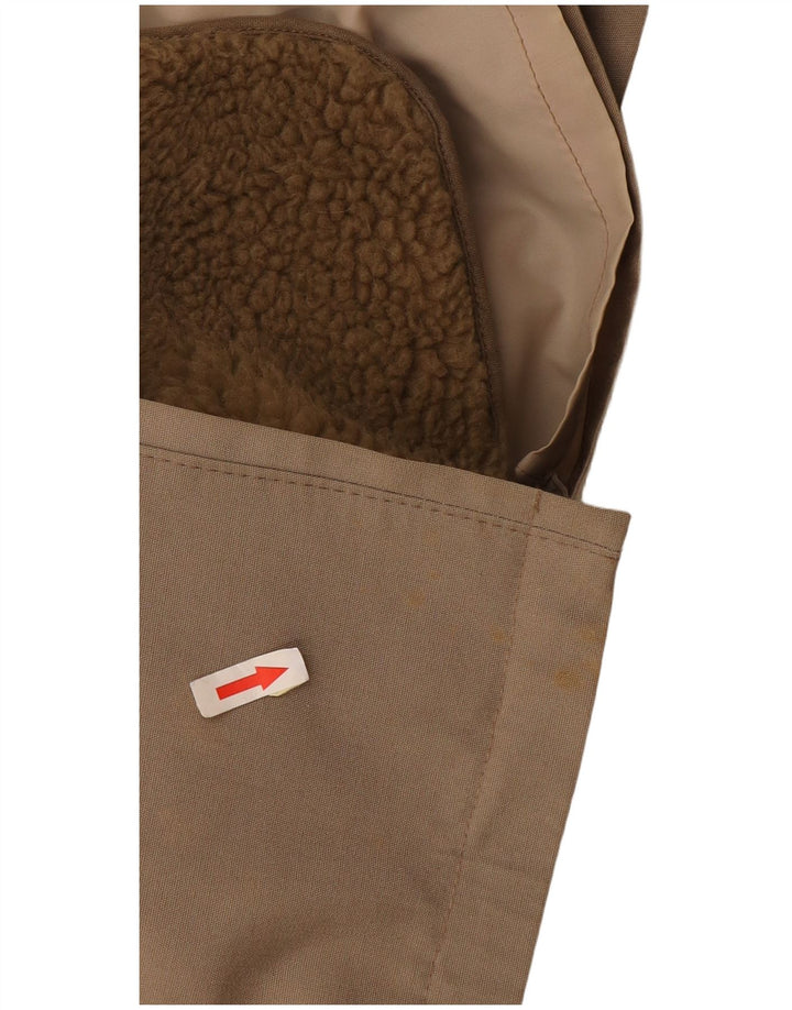 Vintage Herre Hooded Parka Jacket UK 40 Large Beige