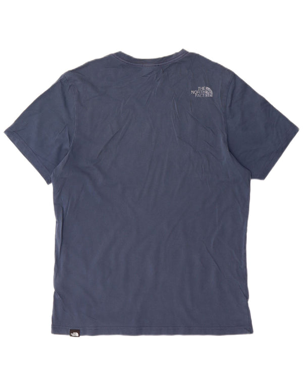 The North Face Herre grafisk T-shirt Top Medium Blue Bomuld
