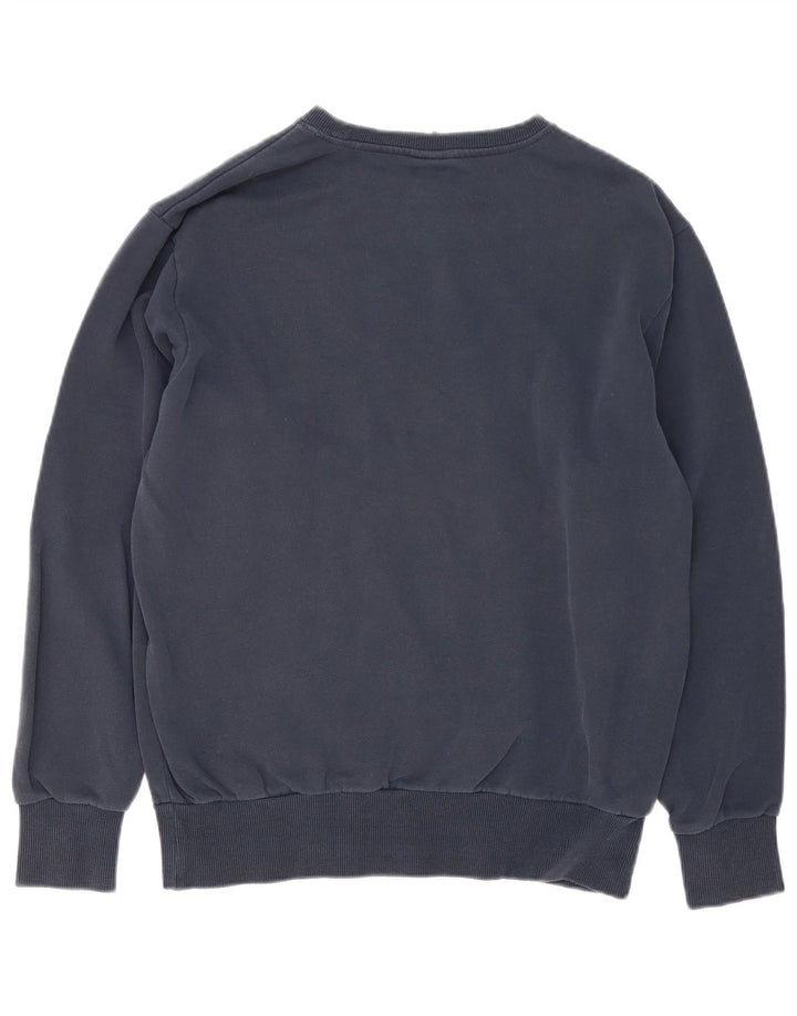 Ellesse Herre Grafisk Sweatshirt Jumper Stor Marineblå Bomuld