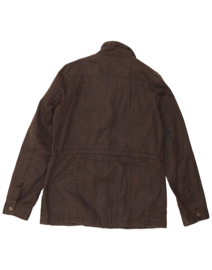 Fat Face Womens vokset bomuldsjakke UK 10 Small Brown Bomuld