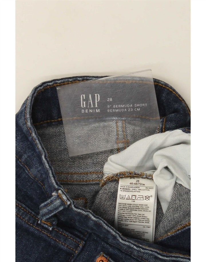 Gap Dame Denim Bermuda Shorts W28 Medium Blue Bomuld