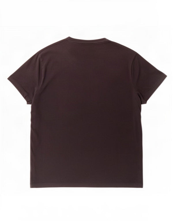 Emporio Armani Dame Grafisk T-Shirt Top UK 18 XL Sort Bomuld