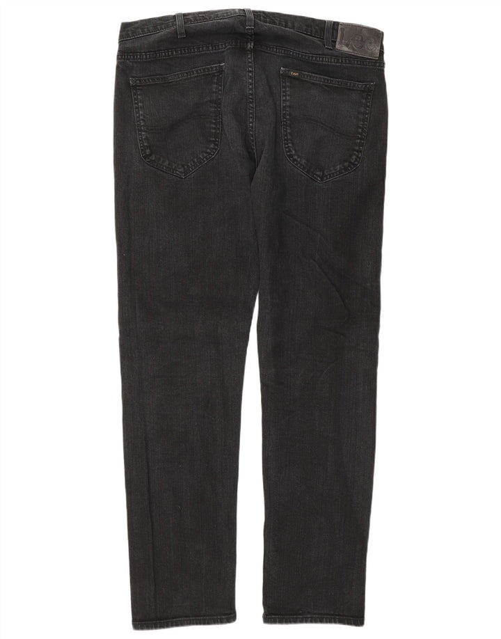 Lee Mens Daren Zip Fly Slim Jeans W36 L32 Grå Bomuld