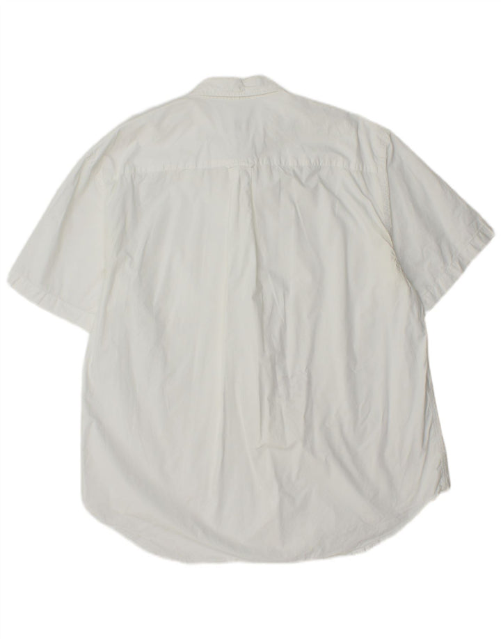 Lacoste Kortærmet Herreskjorte Størrelse 44 XL Hvid