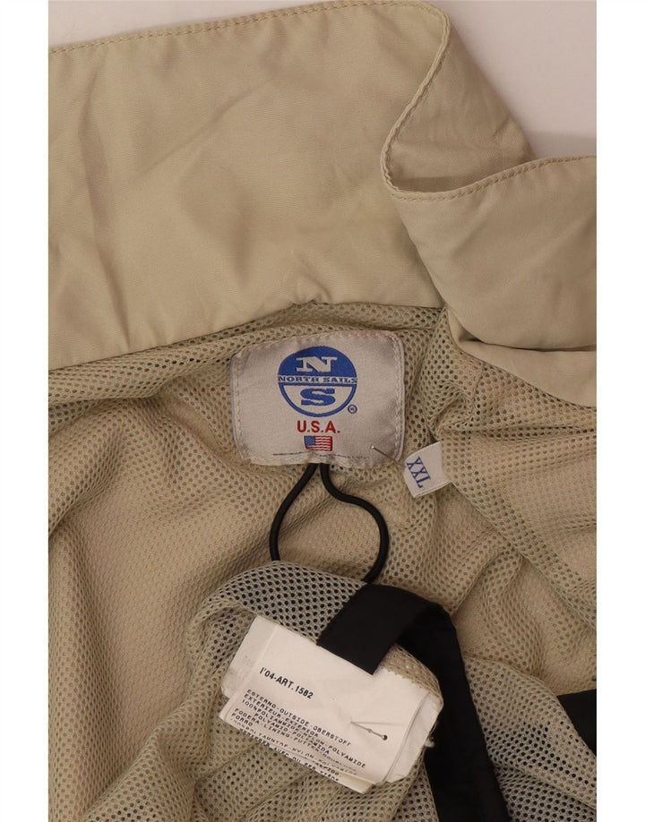 North Sails Regnjakke til mænd UK 44 2XL Beige Polyamid