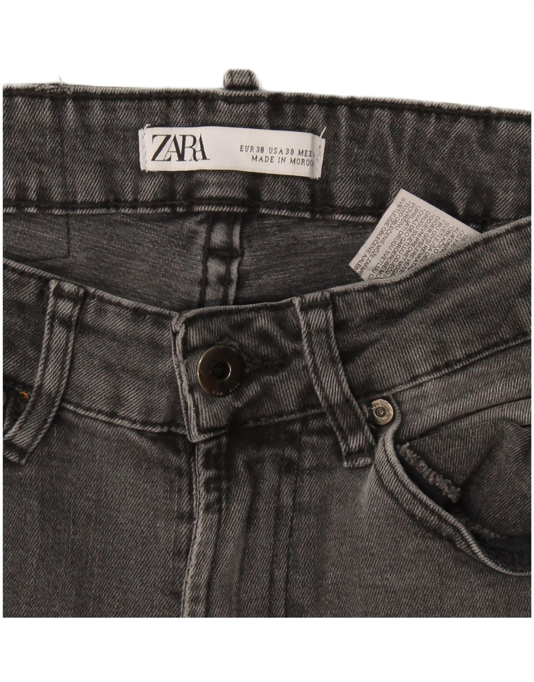 Zara Herre Skinny Jeans EU 38 Small W30 L28 Grå