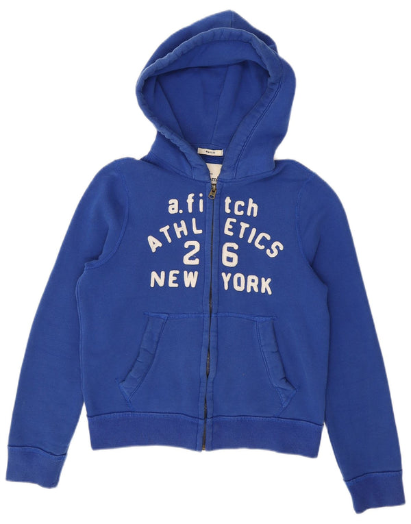 Abercrombie & Fitch Boys Muscle Zip Hættetrøje Sweater 12-13 år XL Blå