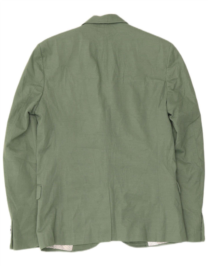 ZARA Herre 2-knaps blazerjakke UK 40 Large Green