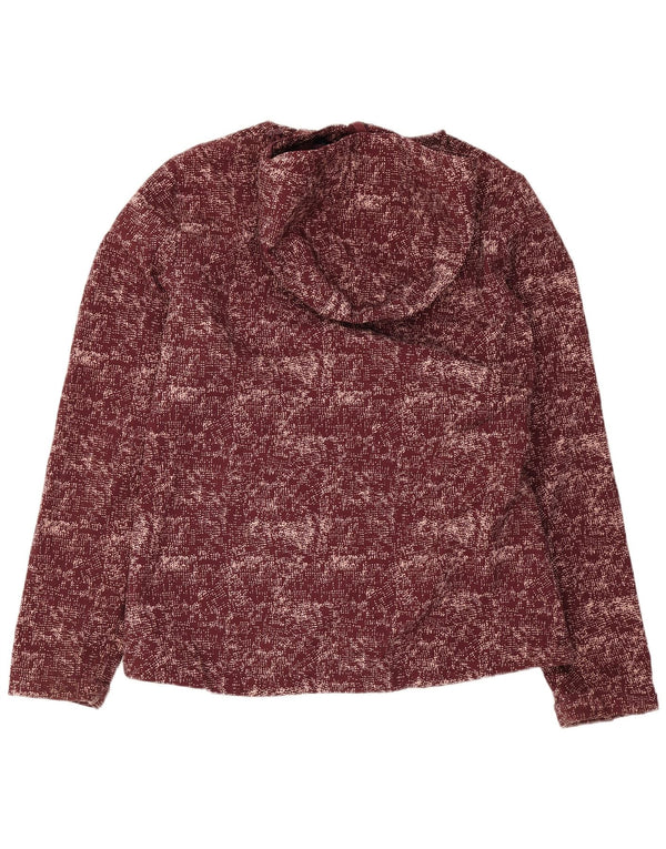 Mountain Warehouse Dame Windbreaker Jacket UK 12 Medium Burgundy Flecked