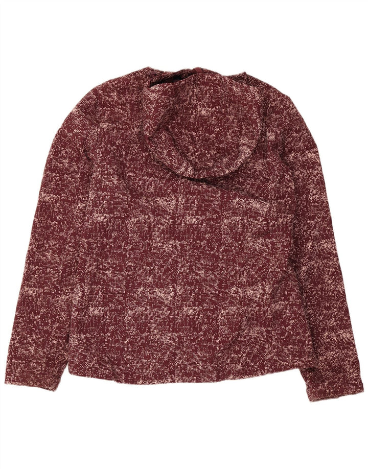 Mountain Warehouse Dame Windbreaker Jacket UK 12 Medium Burgundy Flecked