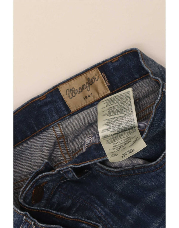Wrangler Herre Spencer Straight Jeans W32 L32 Blå Bomuld