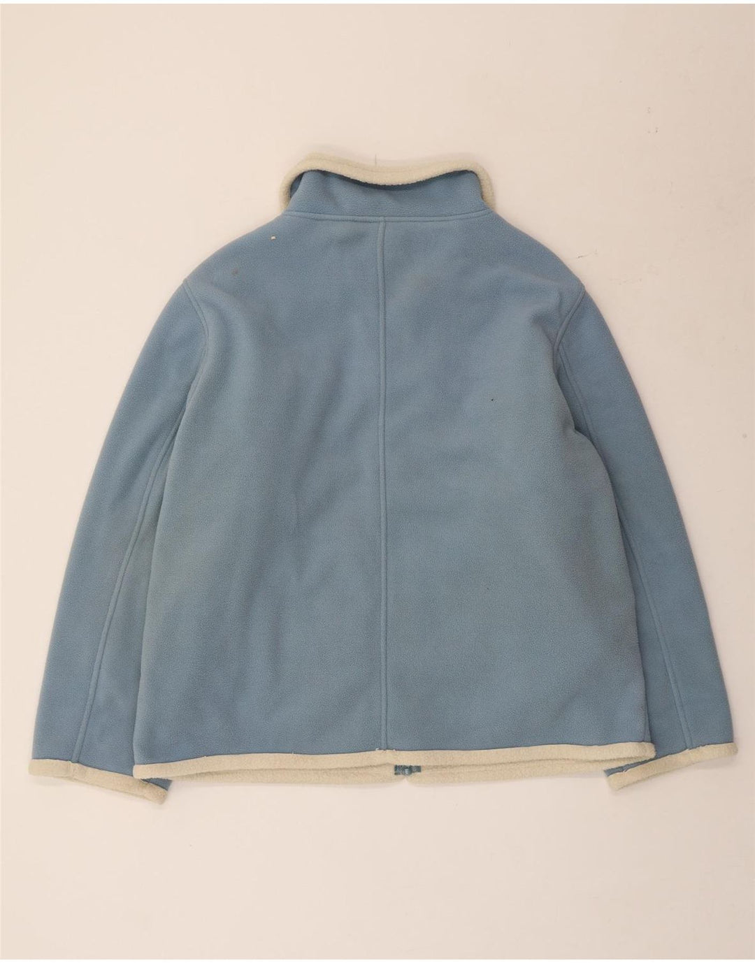 Vintage fleecejakke til mænd UK 42 XL blå polyester