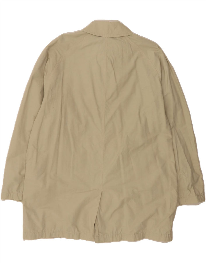 HUGO BOSS Mens Overcoat IT 54 2XL Beige Cotton Vintage Hugo Boss and Second-Hand Hugo Boss from Messina Hembry 