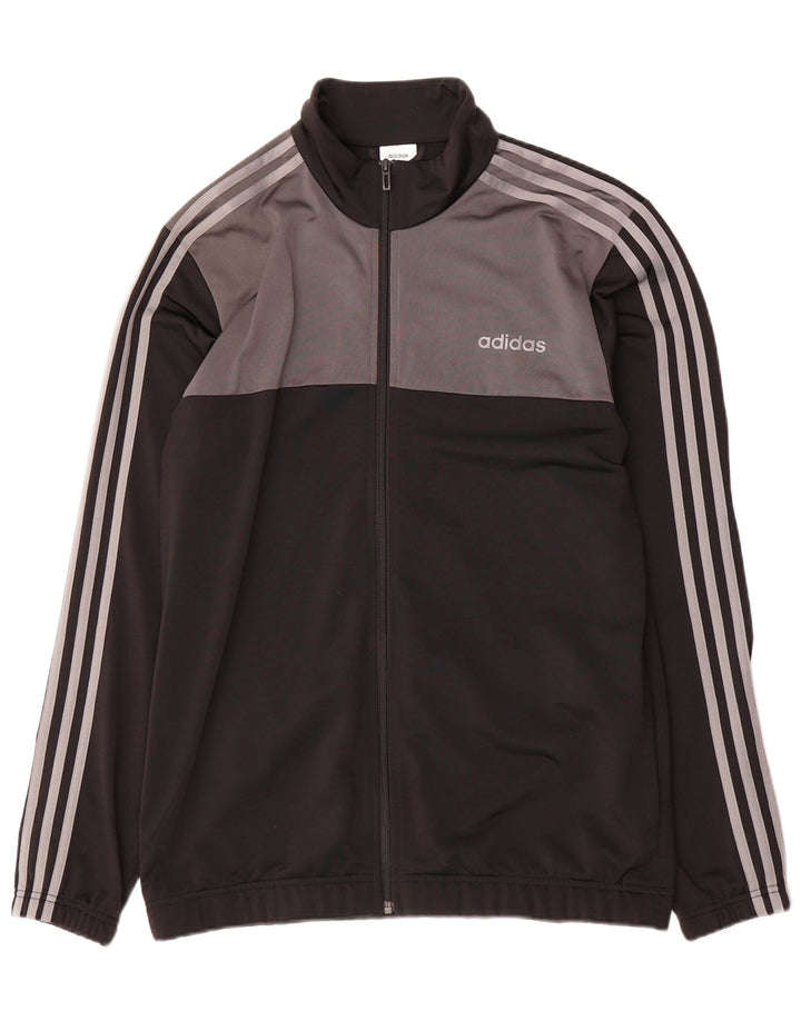 Adidas Træningsdragt til mænd Top jakke UK 44/46 Large Black Colourblock Polyester