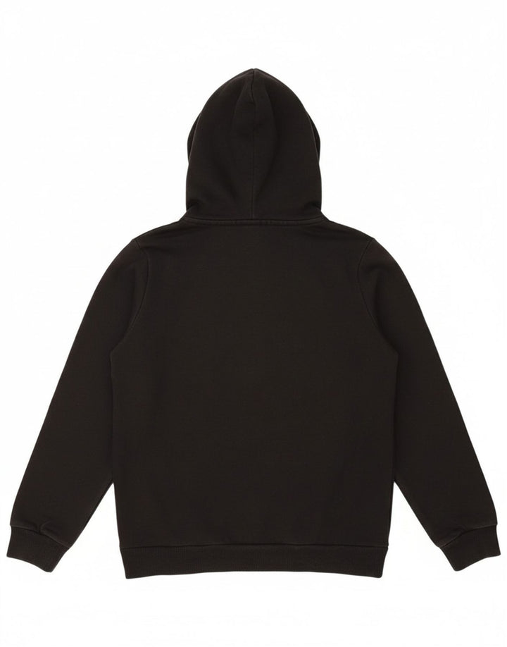 PUMA Mens Graphic Hoodie Jumper Large Black Cotton