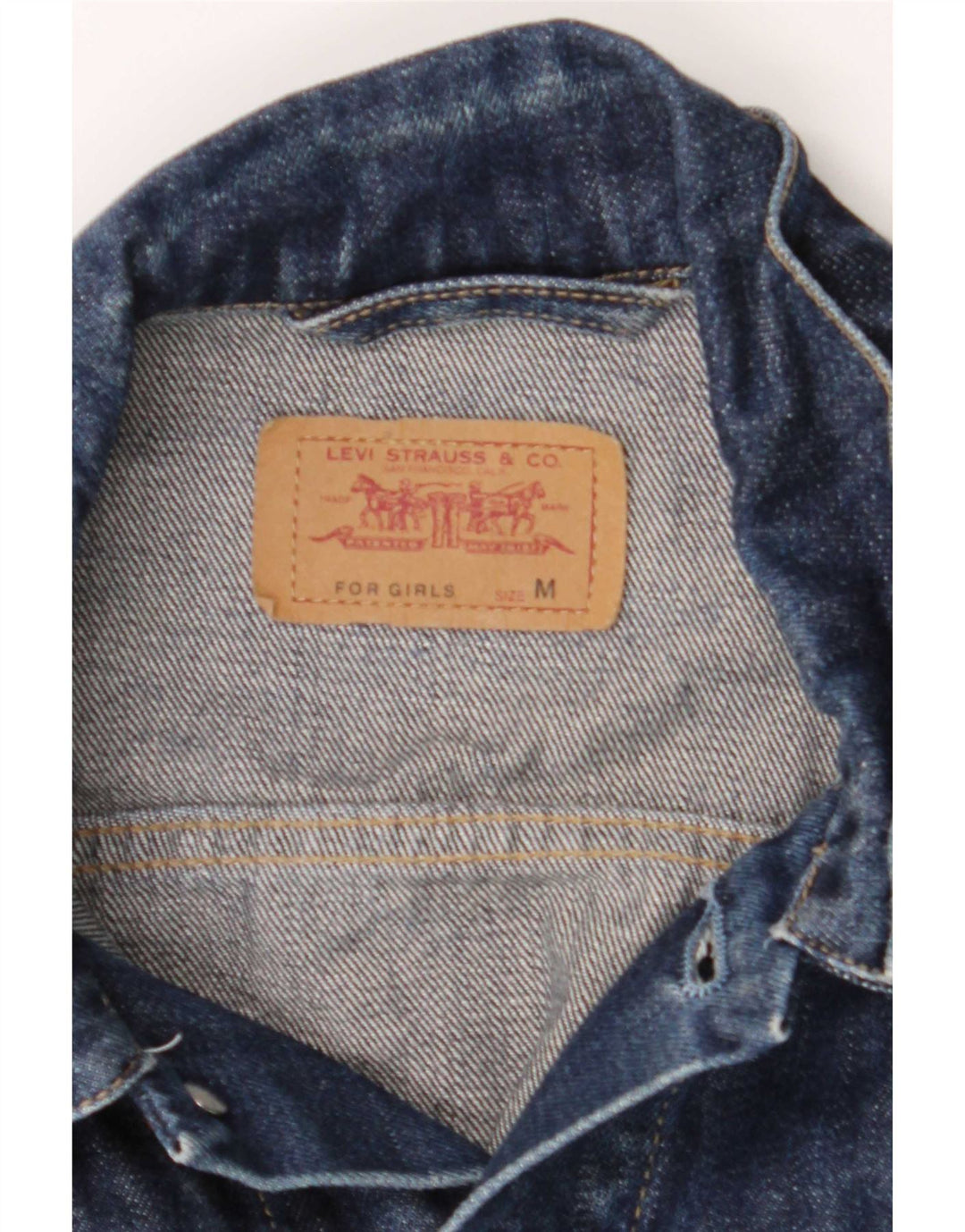Levi's Dame denimjakke UK 12 Medium Navyblå Bomuld