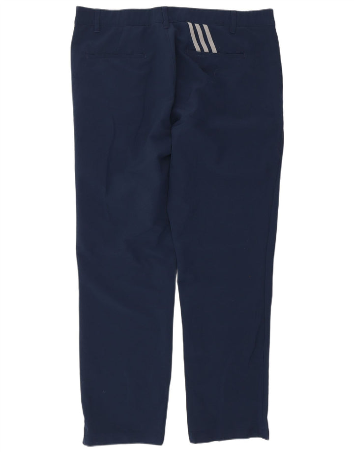 ADIDAS Straight Chino-bukser til mænd W38 L32 Marineblå polyester
