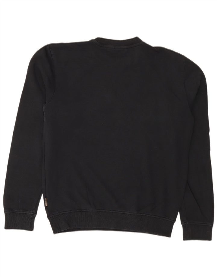 Napapijri Herre Sweatshirt Jumper Lille sort bomuld