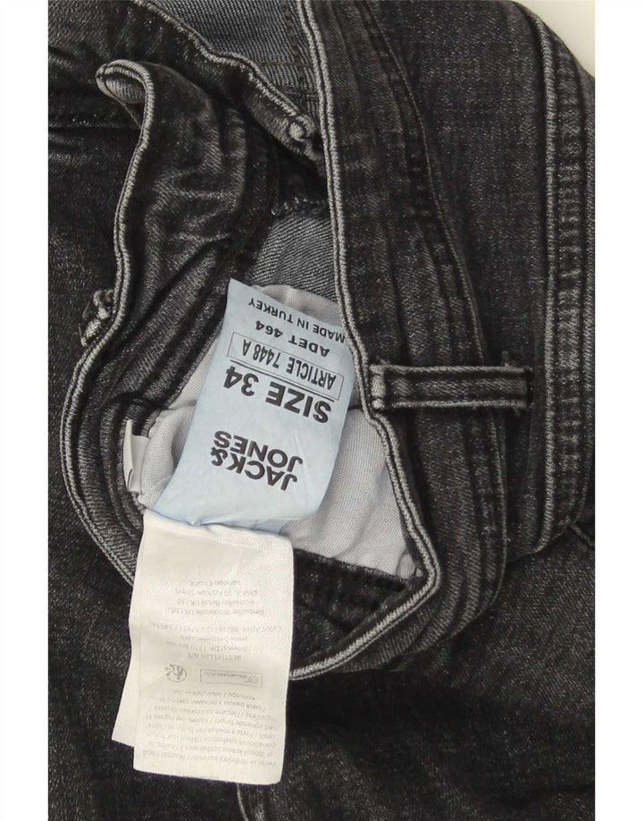 Jack & Jones herre cropped jeans W34 L25 grå