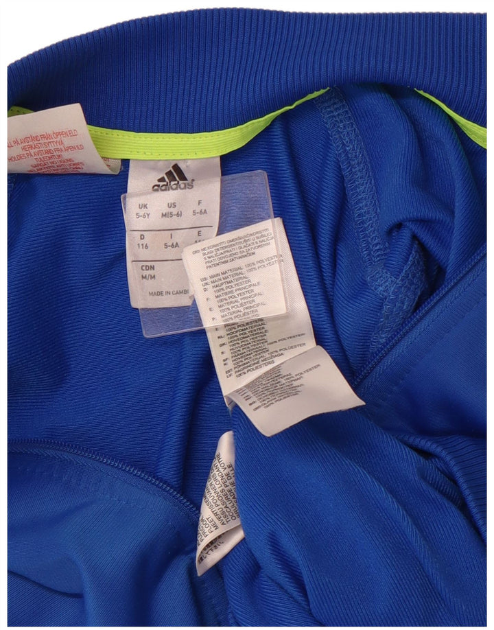 ADIDAS Træningsdragt til drenge Topjakke 5-6 år Blå Polyester
