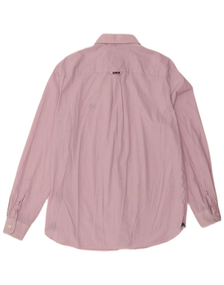 Crew Clothing Herre Classic Fit skjorte Medium Pink plettet bomuld