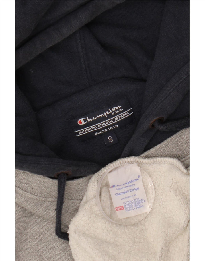 Champion Herre Alabama grafisk hættetrøje Jumper lille grå Colourblock Bomuld