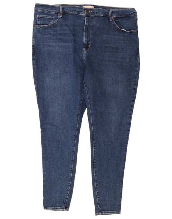 Levi's Dame Mile High Super Skinny Jeans US 22 3XL W42 L30 Blå Bomuld