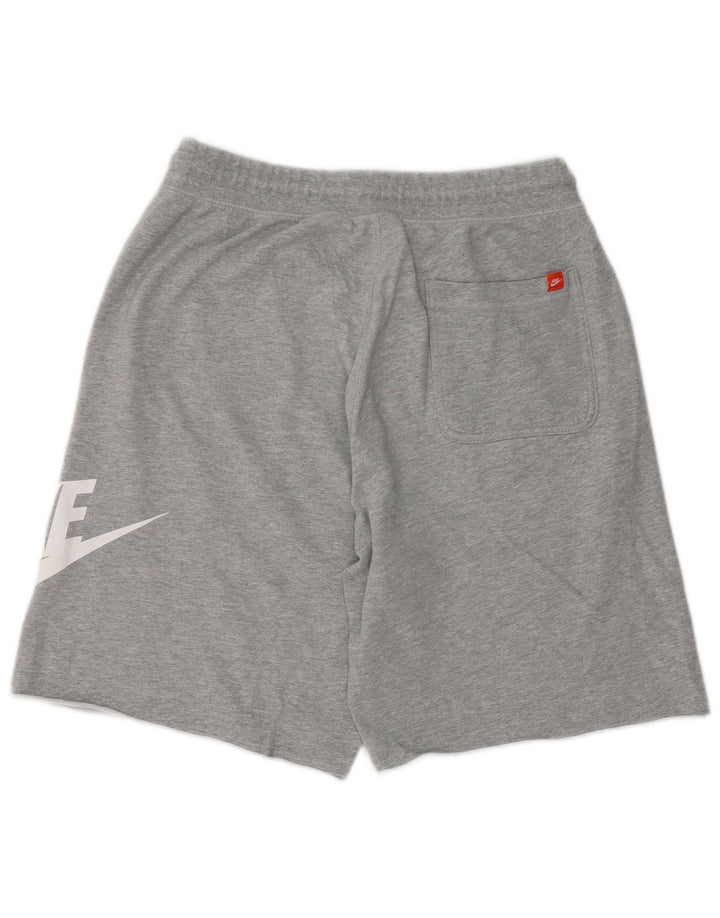 Nike grafiske sportsshorts til mænd mellemgrå flækket bomuld