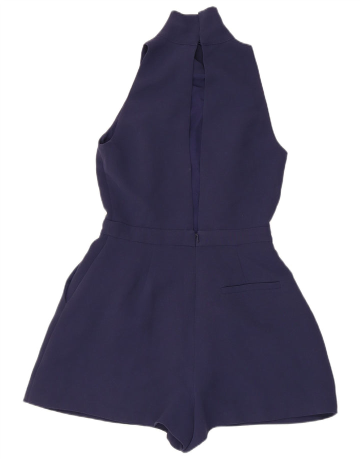 Reiss Dame Ærmeløs Playsuit UK 8 Small Navy Blue Polyester