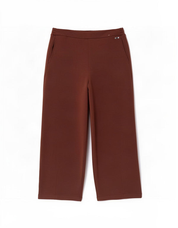 Marks & Spencer Womens Crop træningsdragt Bukser UK 14 Stor brun polyester