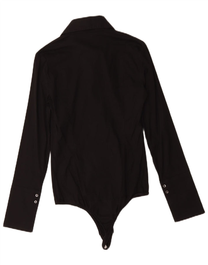 Patrizia Pepe Dameskjorte Bodysuit IT 40 Lille sort bomuld