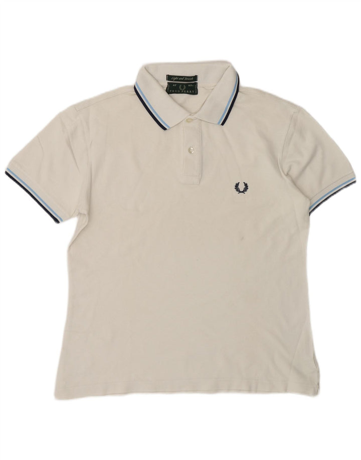 Fred Perry Herre poloshirt Medium hvid bomuld