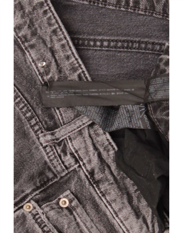 Zara Dame Straight Jeans EU 40 Medium W30 L28 Grå Bomuld