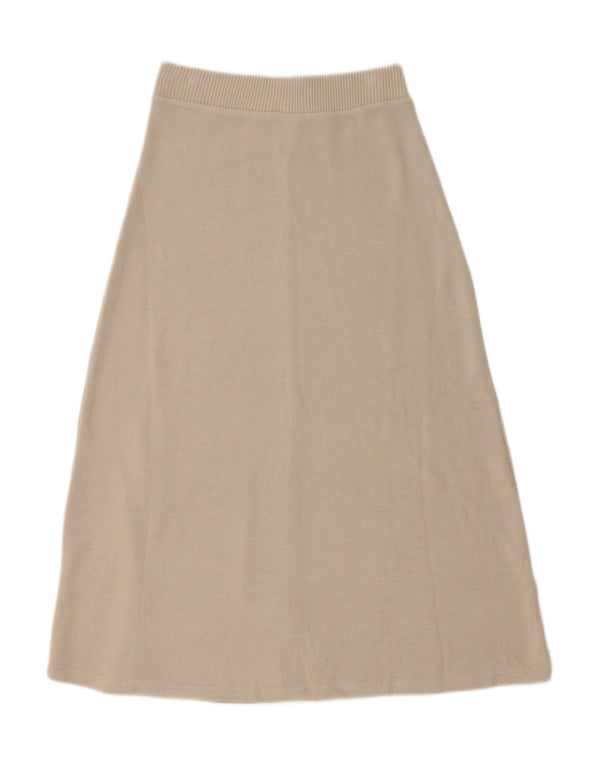 Zara Midi-nederdel til kvinder Small W26 Beige