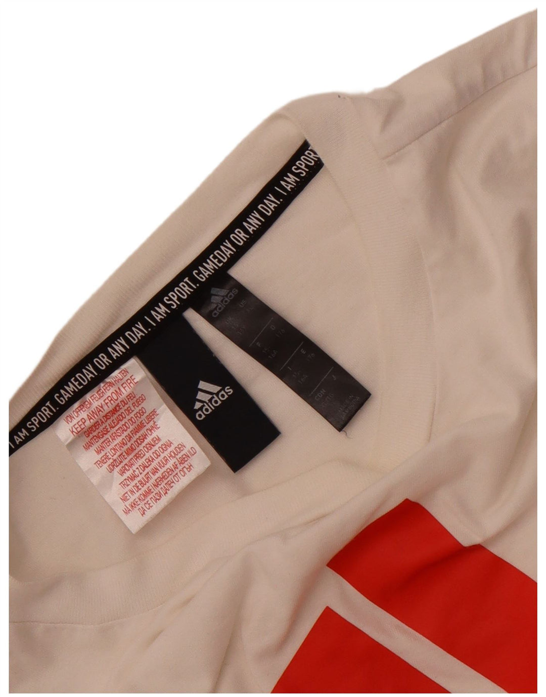 Adidas Boys Grafisk T-Shirt Top 15-16 år Off White