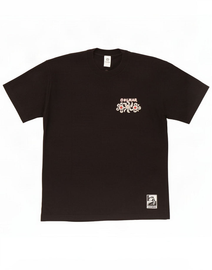 Colmar Herre grafisk T-shirt Top Medium Sort Bomuld