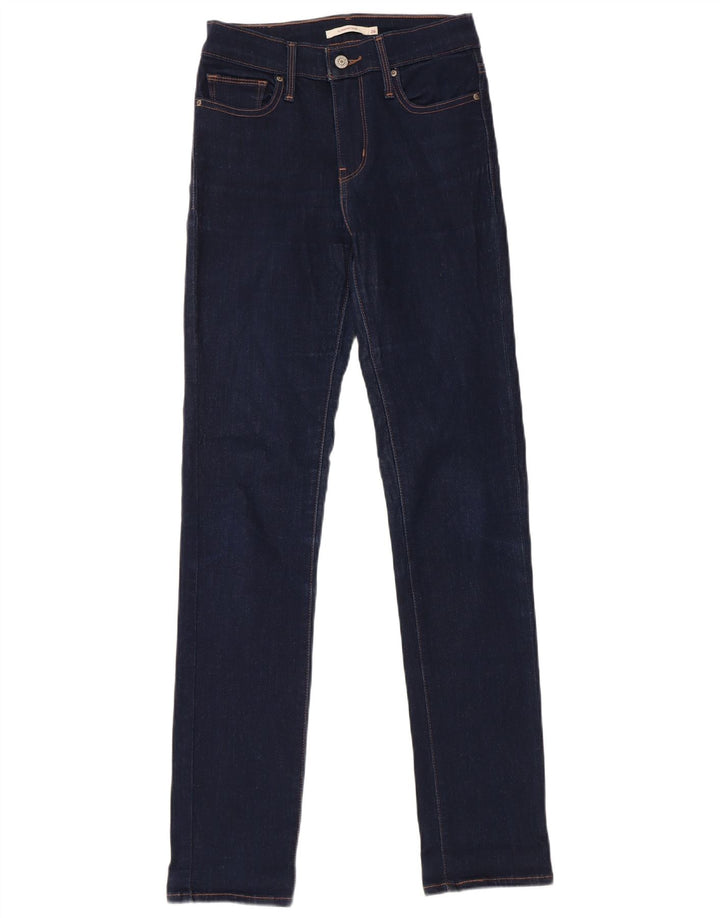 Levi's Kvinder Slankende Slim Jeans W26 L32 Marineblå Bomuld