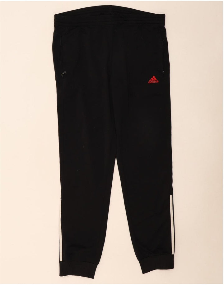 ADIDAS Træningsdragt til mænd Joggers UK 38/40 Medium Black Polyester