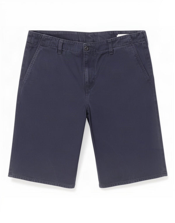 Carhartt Mens Chino Shorts Medium W33 Navy Blue Cotton