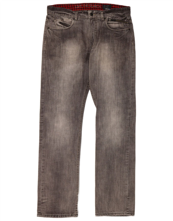 Rip Curl Straight Jeans til mænd W34 L33 Grå Bomuld