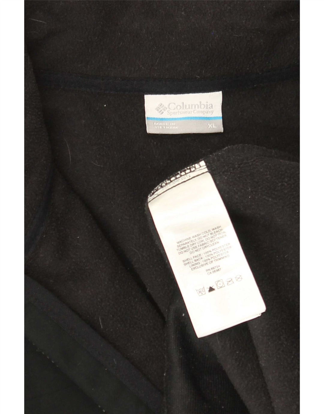 Columbia Træningsdragt til mænd Topjakke XL Sort Polyester