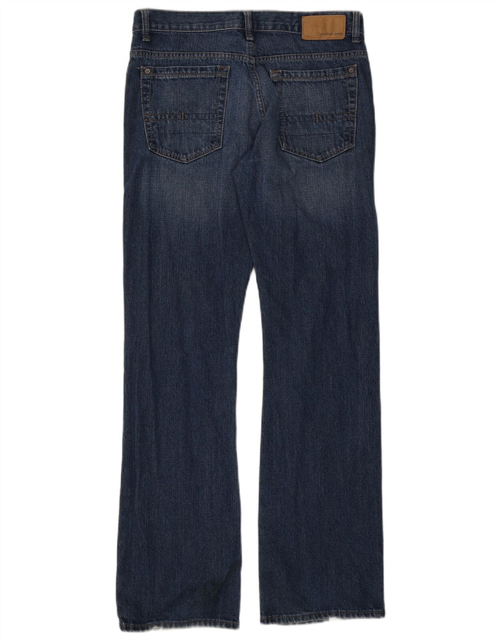 Calvin Klein Herre Bootcut Jeans W31 L32 Blå Bomuld