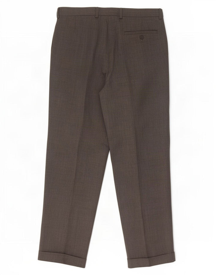 Marks & Spencer Herre Pegged Suit Bukser W34 L31 Grå Polyester