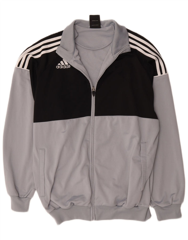 Adidas Træningsdragt til mænd Topjakke UK 40/42 Medium Grey Colourblock Polyester