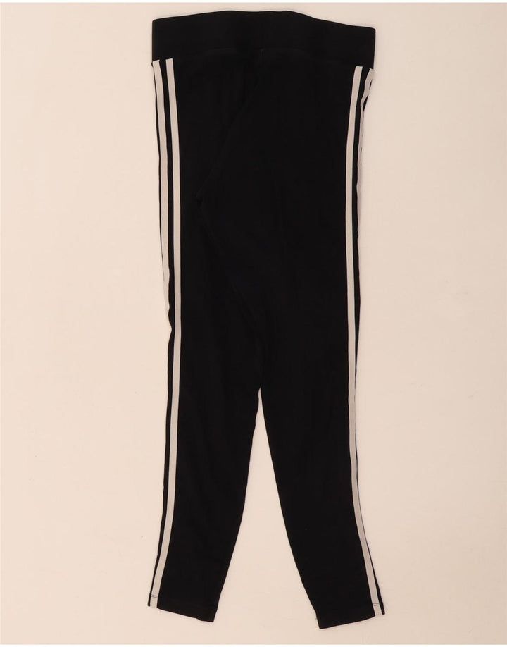 Adidas Dame Leggings UK 10 Small Black Bomuld